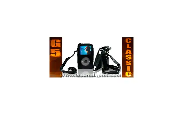 FUNDA PIEL NEGRA IPOD CLASSIC