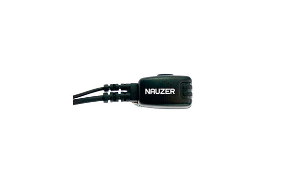 Nauzer PIN-49-M2. High quality earphone with flexible microphone arm and PTT. For MOTOROLA handhelds