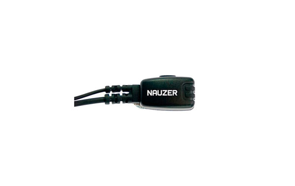 Nauzer PIN-49-IC. High quality earphone with flexible microphone arm and PTT. For ICOM handhelds