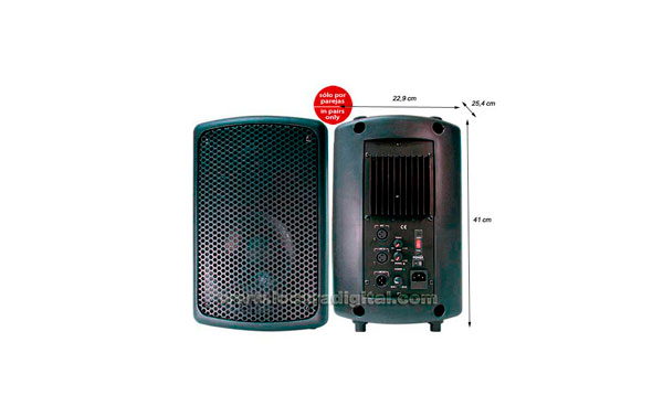 BARRISTER BAMP-08  Altavoz con amplificador integrado 100 W. 