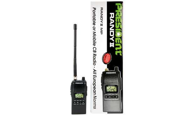 RANDYIIP PRESIDENT RANDY II Portatil AM/ FM walkie CB 27 Mhz. Bateria Litio 2100 mAh