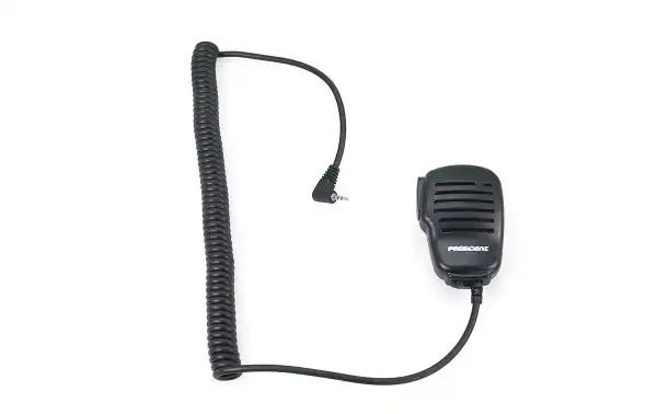 ACMR405 PRESIDENT Micro - PTT y sistema VOX manos libres para RANDY III Resistente al agua según normativa IP-54. Pero NO SUMERGIBLE. 'Alta calidad! Robusto y de tamaño medio, ha sido fabricado con materiales de alta resistencia. Dispone de pinza de acer