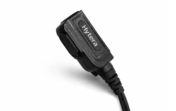 Microfone PTT HYTERA ACN-02P com saída de áudio de 3,5 mm