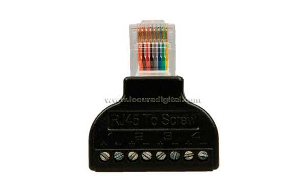 ADAPRJ45 RJ45 conector do adaptador conversor para terninales