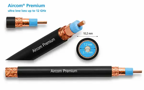 Diâmetros de cabo SSB AIRCOM PREMIUM