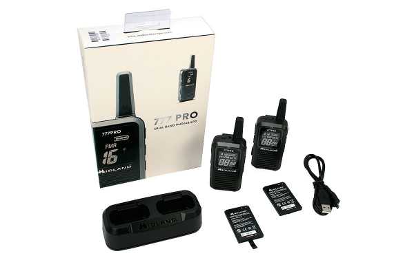 .Midland 777-PRO Walkie gratuit utiliser 16 canaux PMR446 / LPD