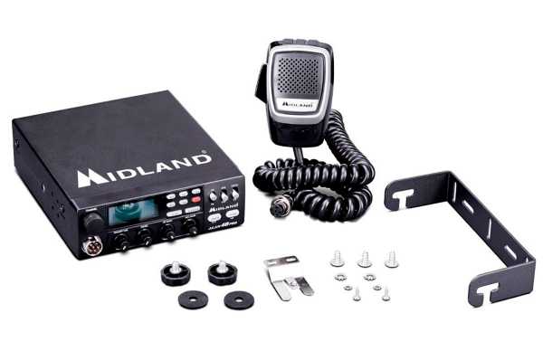 MIDLAND ALAN 48 PRO 40-Ch MULTISTANDARD AM/FM MOBILE CB RADIO 12/24V