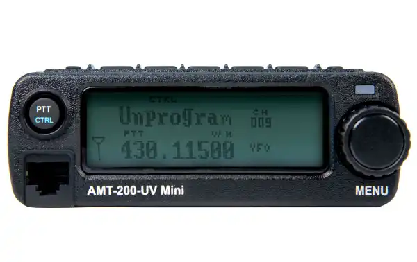 MAAS AMT-200-UV Emisora movil mini DUAL BAND144/430 MHZ VHF/UHF, ultra-compacto (121,5 x 65,5 x 42,5 mm) 