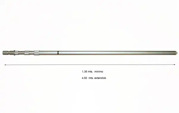 DIAMOND AM 450 Mastro telescópico de alumínio 4,5 metros em 4 seções