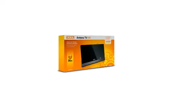 AN-0268E AXIL Antena interior amplificada TDT/ HD color negro