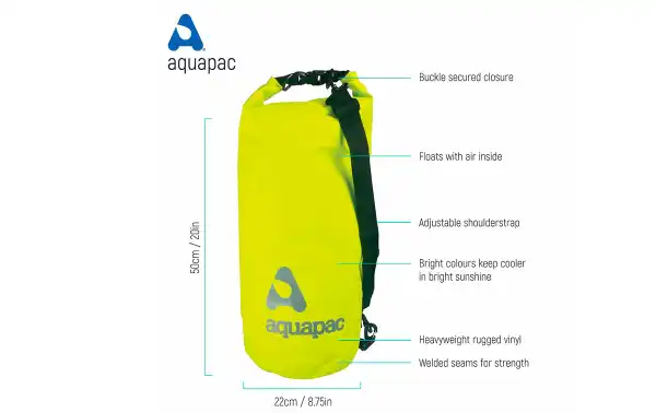Seal Closure: Typically, the bag uses a tight closure system that involves rolling the top of the bag several times and closing it with a buckle or snap closure to ensure that water cannot penetrate.