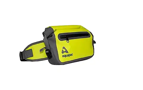 AQUAPAC821 Super reinforced waterproof fanny pack 3 liters fluorescent green