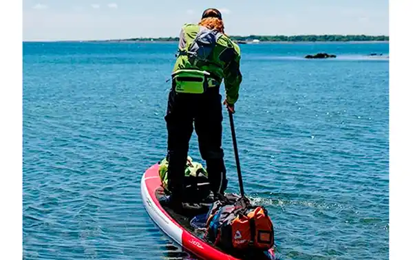 AQUAPAC821 Super reinforced waterproof fanny pack 3 liters fluorescent green