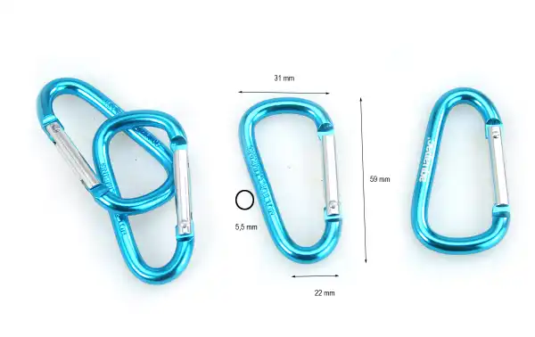 AQ 907 AQUAPAC set of 4 carabiners for backpacks and AQ-912