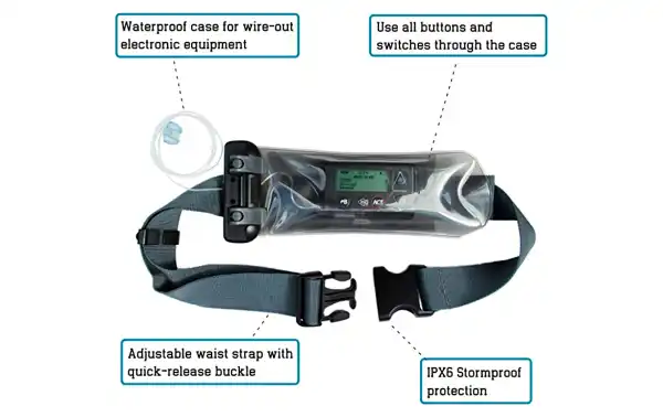 AQ158 small bag for insulin high 20 x circumference 15 cm. Use all the buttons and switches throughout the box