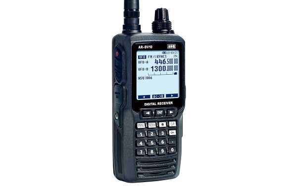 AOR AR-DV10 Digital Handy Receiver 100kHz to 1300MHz Waterproof Black