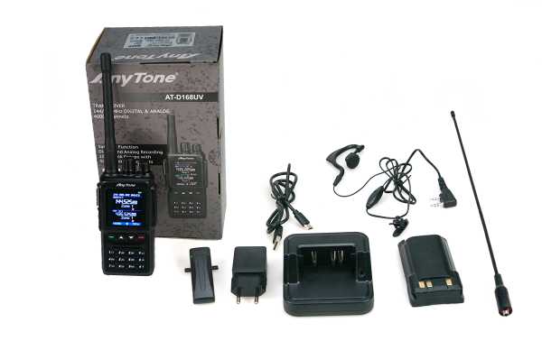 ANYTONE AT-D168 UV Walkie dual band DMR 144/430 Mhz APRS digital