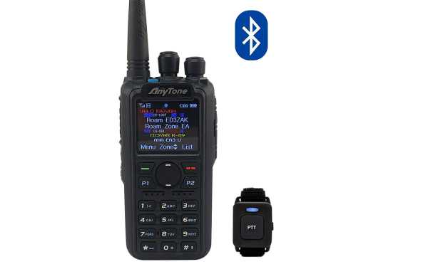 ANYTONE AT-D878UV PLUS avec Bluetooth Walkie DMR 144/430 Mhz avec APRS