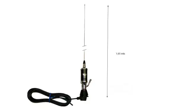 LEMM AT-1000 EAGLE Antena abatible CB 27 Mhz Longitud 165 cm 