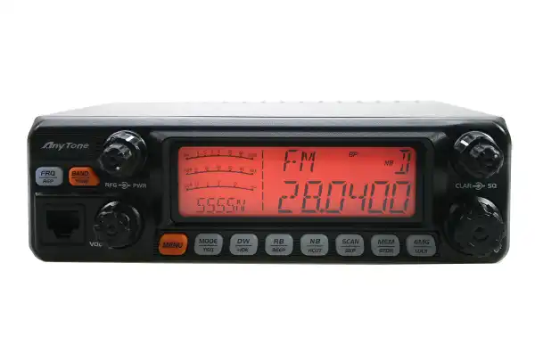 Transmissor ANYTONE AT-5555N-II AM/FM/SSB 10 metros de potência 60 W