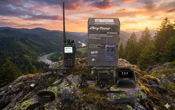 ANYTONE AT-D890-UV with Bluetooth Walkie DMR 144/430 Mhz APRS /GPS