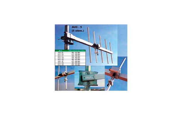 DX-AUC5C DIRECTIVE ANTENNA 430-445 MHz UHF 5 ELEMENTS