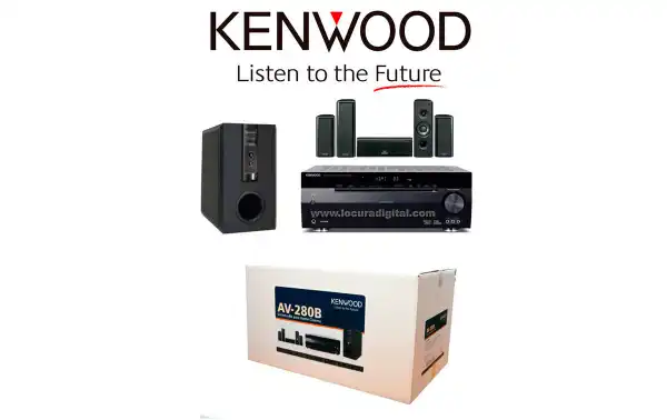 KENWOOD AV-280-B. Home Cinema listo para usar - Acabado NEGRO