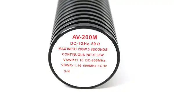 Para la prueba de la antena de carga ficticia