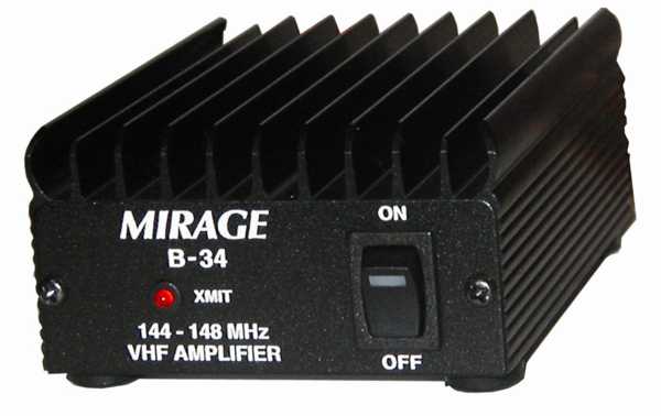 MIRAGE- B34 Amplificador VHF 35 Watts de freqüência 144-146 Mhz