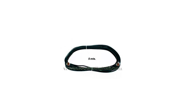 QX007A Cable 5 mts. con 2 conectores N macho para 900 Mhz.