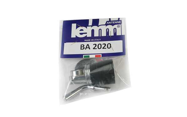 LEMM BA2020 Base PL MALE pour antennes Lemm. Cette embase PL remplace le support d'origine fourni avec l'antenne et permet son installation sur des supports de type PL standard, valable pour: