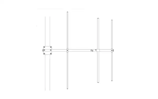 BANTEN14056 Banten 3 Elemento Yagi UHF 385-470 MHz Ganho de 7,15 dBi. Feito de STAINLESS STEEL