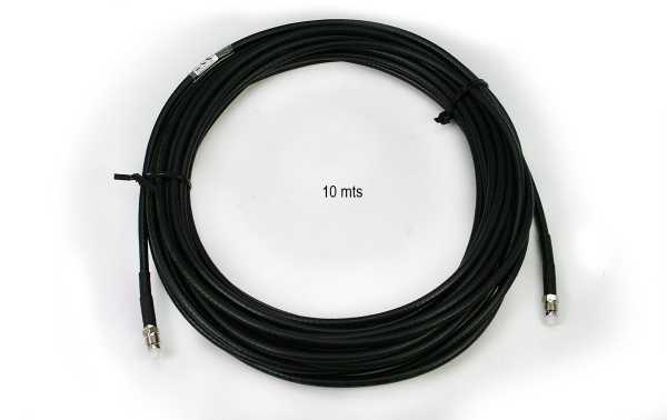 BIDATONG 648 Cable 10 metros RG-58 con conector FME Hembra en los dos extremos. Alta calidad - Fabricado en Alemania -