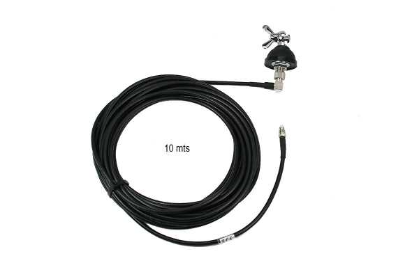 BIDATONG 691 complete antenna base with 10 meters low loss cable H-155 + PALOMILLA base + Female FME
