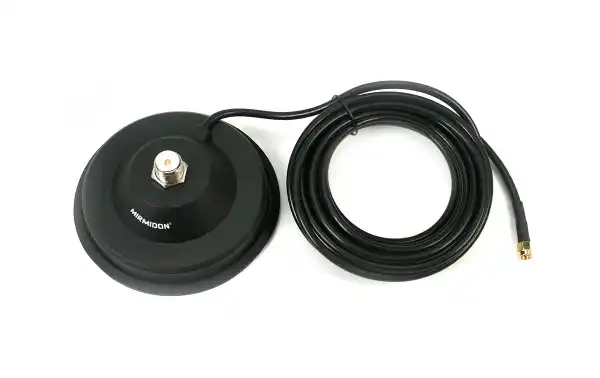 Base magnética PL 120 mm. conector macho SMA