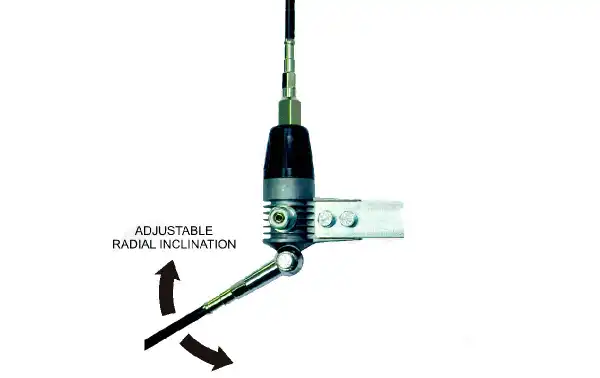 SIRIO BOOMERANG27W Antena de fibra CB 27 Mhz Balconera 1/4 Onda.