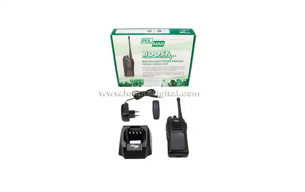 POLMAR BOOST Walkie Talkie PMR446 Uso libre Profesional 16 canales.