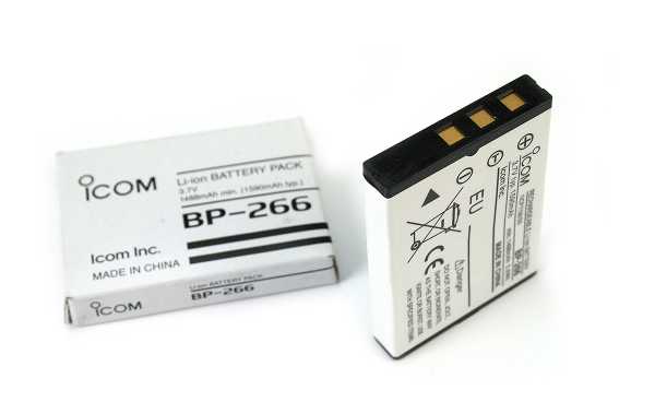 BP-266 ICOM Batería original LITIO 3,7v, 1.590 mAh para walkie IC-M33