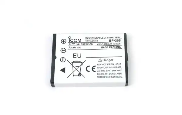 BP-266 ICOM Batería original LITIO 3,7v, 1.590 mAh para walkie IC-M33