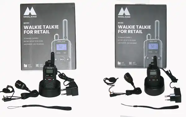 Midland BR180 PACK-2 Walkies gratuits PMR446 Canaux 32
