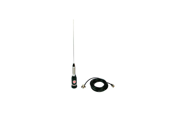 MIRMINDON BRAVO-150.  Antena CB 27 Mhz, 148 cm., con muelle + base rosca PL + cable 5,5 mts, Longitud antena 148cm 