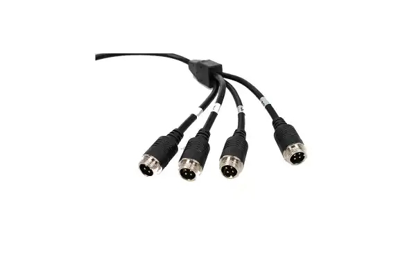 BRV-1025 conector especial para reboques, com a possibilidade de conectar 4 câmeras.