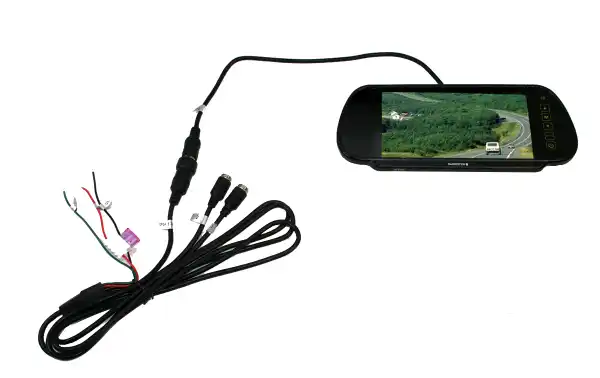 Moniteur BRV-515 BARRISTER type rétroviseur de 7 "pour le kit BRV15 avec possibilité de connecter deux caméras.