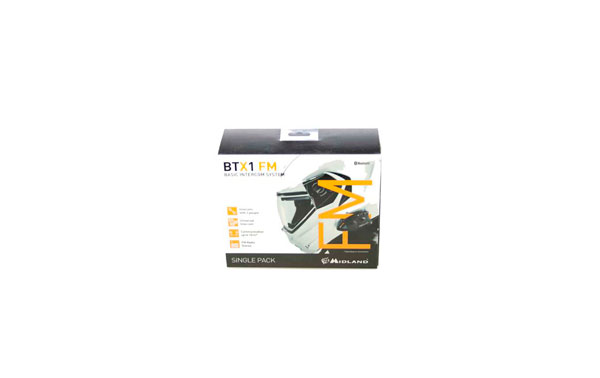 BTX1FMSINGLE MIDLAND manos libres-intercomunicador para moto bluetooth