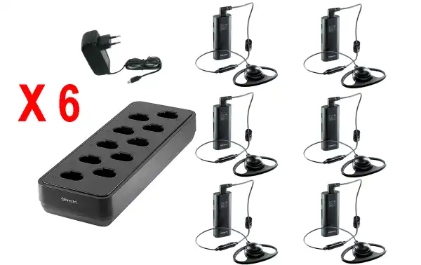 ALBRECHT TECTALK BIZ 6 unidades Walkie uso libre PMR446 