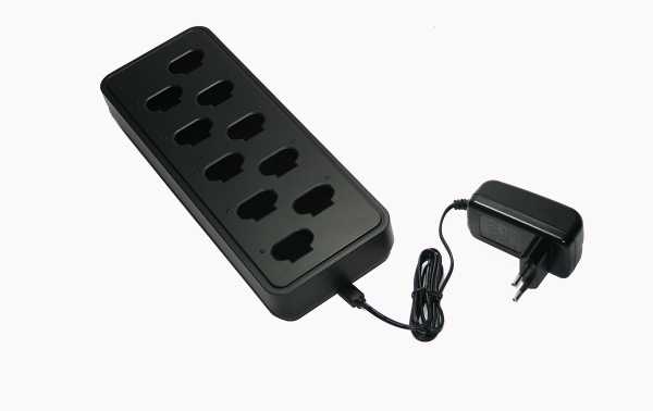 Chargeur multiple ALBRECHT A29655 pour 10 talkies-walkies et TECTALK BIZ