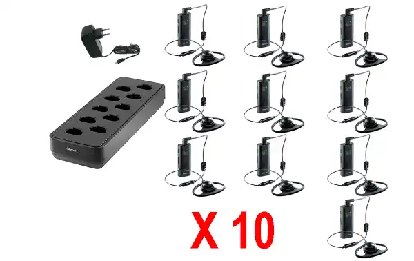 ALBRECHT TECTALK BIZ 10 unidades Walkie talkies uso gratuito PMR446