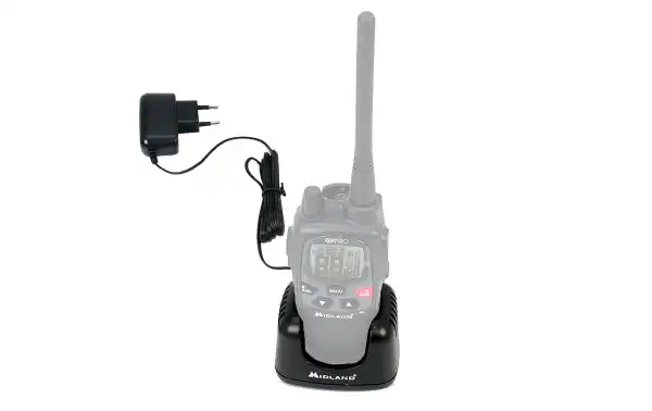 Midland CARGA-G9 Chargeur de bureau intelligent d'origine Midland avec boîtier pour Midland G9-PRO et G9-PLUS Talkie Walkie