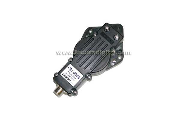 Comprend COMET CBL-2500 balun Impédance 50 ohms Rapport: 1: 1 PL femelle Fréquence du connecteur: 1,8? 56 MHz