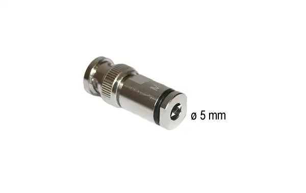 Conector BNC MACHO para 5 y 5,4 mm